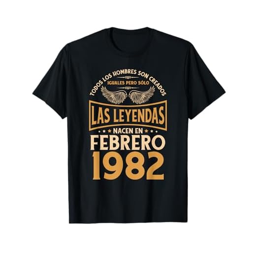 Cumpleaños Hombre Regalos Las Leyendas Febrero 1982 Camiseta