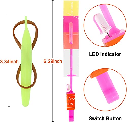 25 Stücke Fliegendes Spielzeug Party Set, Hubschrauber Fliegen Spielzeug, Led Licht Hubschrauber Fliegen Spielzeug, Schleuderspielzeug, Rakete Copters Licht, Bambus Libellen Leuchtspielzeug (25pcs)