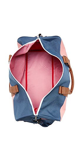 Image of Herschel Supply Co. Novel, Navy /Strawberry Ice Rugby Stripe /Tan Synthetic Leather