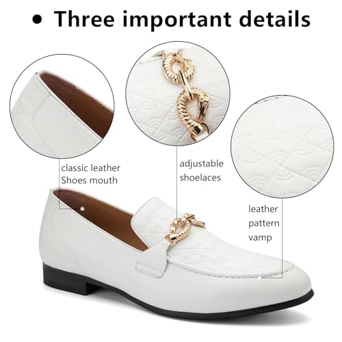 Image of Meijiana Men's Fashion Classic Microfiber PU Leather Loafers and Weeding Dress Shoes for Men