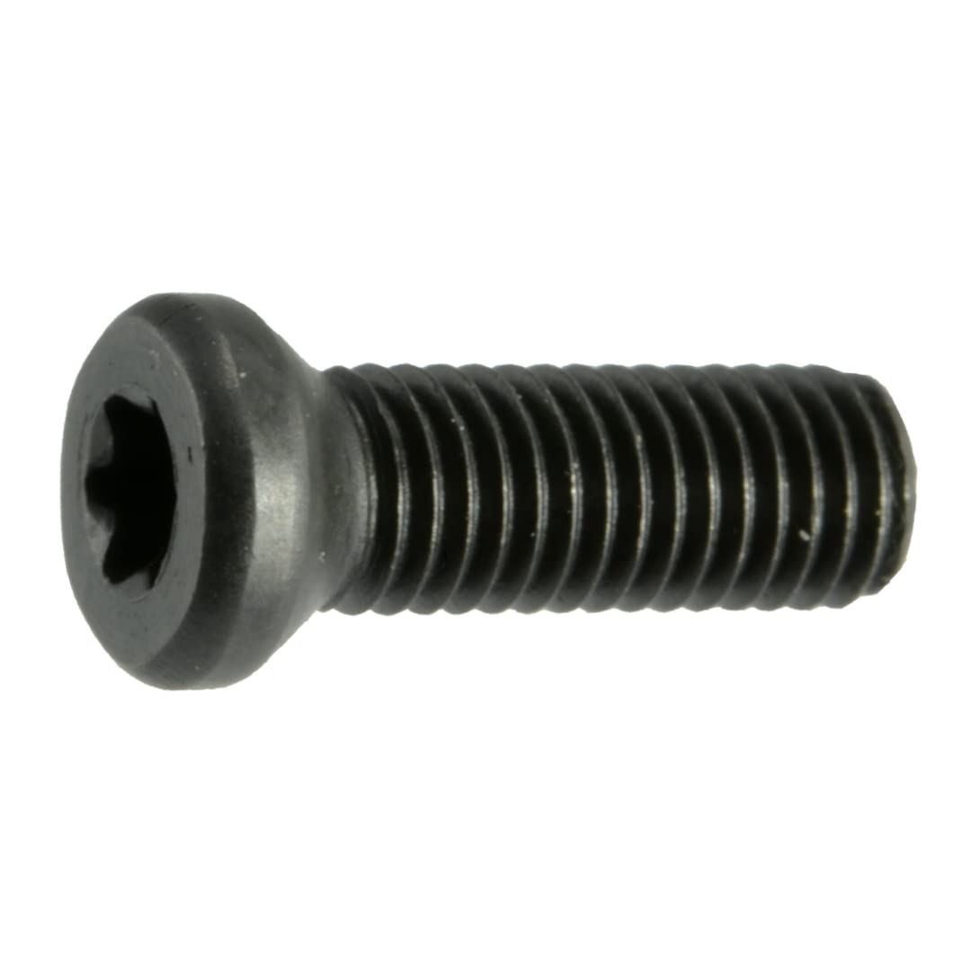 Black Oxide Star Drive Weaver Oval Head Gun Screws - 10 pcs. (6-48 x 3/8 T-10 Torx)