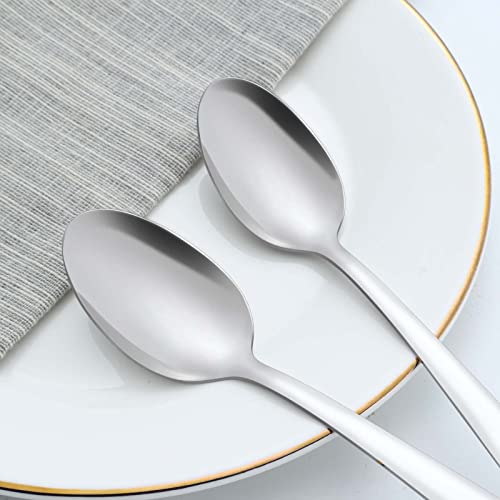 Gymdin 36 Pieces Teaspoons Set, 6.2 Inches Spoons Set, Stainless Steel Teaspoons Silverware, Small Spoons, Mirror Polished & Dishwasher Safe, Tea Spoons Suitable For Home, Kitchen And Restaurant #TOP2