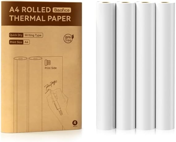 Carta termica A4 - Compatibile con tutte le stampanti termiche di