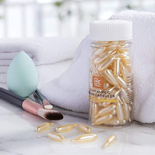 Dr. Wellness Moisturizing, Anti-Aging Serum Capsules With Vitamin C, For Glowing, Radiant Skin, 90 Capsules #TOP3