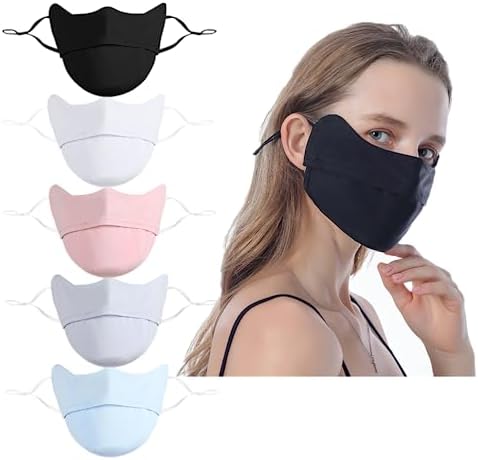 Ligart UV Face Mask Washable Reusable Exercise Breathable Sun Protection Golf Sports Face Mask for Women