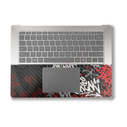 Image of Carbon Fiber Laptop Skin Compatible with Alienware M18 R2 (2024) - Red Tag - Premium 3M Vinyl Protective Wrap Decal Cover - Easy to Apply | Crafted in The USA by MightySkins