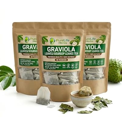 Graviola Leaves/Soursop leaves Tea -3 pack 90 teabags