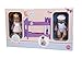Falca 28005 - Letto a Castello in Legno Mini Baby Coquet, 28 cm, con 2 Bambole, Multicolore