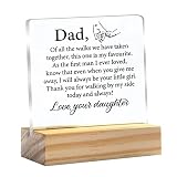 Father of the Bride Wedding Gift from Daughter Wedding Gifts for Dad Clear Desk Decorative Sign Keep