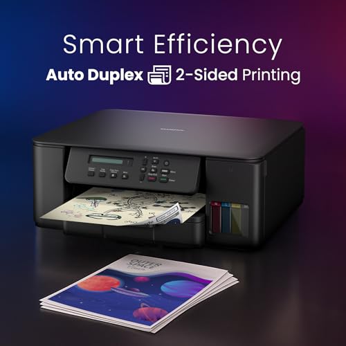Brother Ink Tank DCP-T535DW New Launch (Print Scan Copy) WiFi Auto Duplex Printer, 128MB Memory, Print Pages Upto 15K in Black & 5K in Color Each (CMY) Get an Extra Black Ink Bottle, Free Installation - Image 5