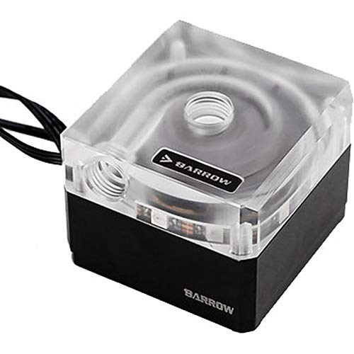 Barrow SPB17-T V2 RGB Pumpe DDC PWM 17W Waterway Plate Schwarz / Transparent
