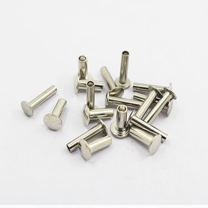 M2 Truss Half Hollow Rivet Oval Head Rivets GB873 Nickel Plated Iron - (Number of Pcs: M2 x14mm(50pcs))