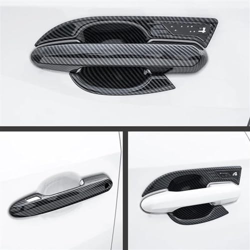Protector de manija de carbono para Toyota RAV4 contra arañazos de llaves 3