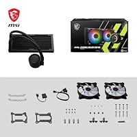 MSI MAG CORELIQUID E240 AIO CPU Wasserkühlung- Vergrößerte Kupferkühlplatte, ARGB Blockhead & FDB Lüfter, Zweikammer-Wasserblock, Split-Flow Radiator, Mystic Light, AMD & Intel kompatibel – Ansicht 8