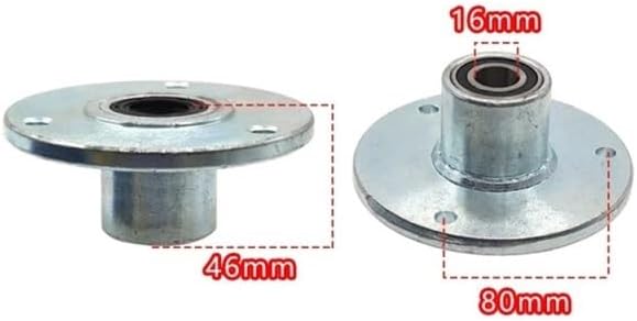 Fit For ATV Beach Car Mini Electric Vehicle Hub Seat Rear Drum Core Fixed 3 Hole Rotating Flange 17 Teeth(Grey)