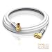 CSL-Computer 3,0m Cable de Antena HQ HDTV Premium - En ángulo 90...