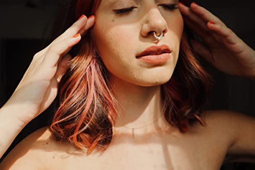 14Kt Solid Gold | Genuine Diamond Septum Ring | Body Jewelry | Daith Piercing | Septum Clicker | Clicker | Opal Septum Hoop | Spring Trends #TOP3