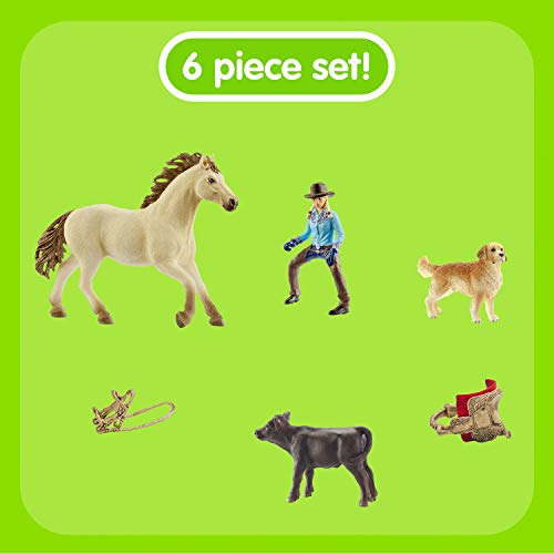 Schleich 42419 Farm World Spielset - Westernreiten, Spielzeug ab 3 Jahren & 42483 Farm World Spielset - Pony Slalom… – Bild 4