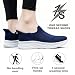 Imagen de Dhinash Zapatillas Casual para Hombre Sin Cordones Calzado Deportivo Calzados para Correr en Asfalto Zapatos de Tenis Zapatillas Deportivas Zapatos de Running Azul Blanco Talla 46
