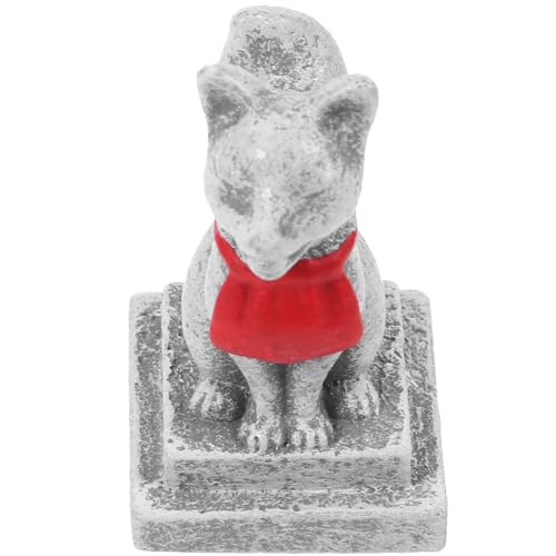 Estatuas de Zorros Sagrados Inari Kit de Resina 2 Piezas miniatura 6