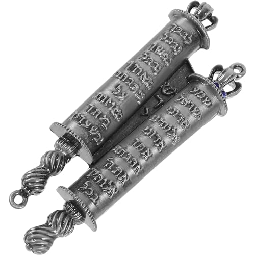 Mezuzah Scroll Mezuzah for Door Jewish Door Mezuzah Metal Mezuzah with 2 Scrolls Mezuzah Case Mezuza Plaque Jewish Mezzuzahs for Outside Door House
