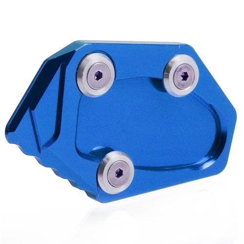 �o�C�N�p�T�C�h�X�^���h R25 R3 MT25 MT03 CNC �T�C�h�X�^���h�v���[�g�L�b�N�X�^���h�����p�b�h���L YZF YZF-R3 YZF-R25 YZFR3 2014 2015 2016(Blue)