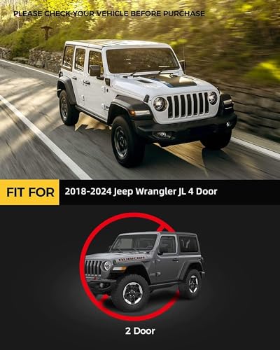 Estribos laterales para Jeep Wrangler JL 4 puertas 2018-2024 miniatura 2