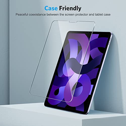 Omoton [2 Pack Screen Protector Compatible With Ipad Air 5Th 4Th Generation (Air 5/4, 10.9 Inch, 2022/2020), Ipad Pro 11 Inch All Models Tablet - Tempered Glass, Apple Pencil Compatible #TOP5