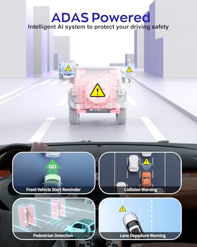 Image of 4K Dash Cam 360 View, 5 Channel Front and Rear Dash Camera for Cars, Built-in 5GHz Wi-Fi GPS, Voice Control, Free 128G Card,Night Vision,24H Parking Mode,G-Sensor