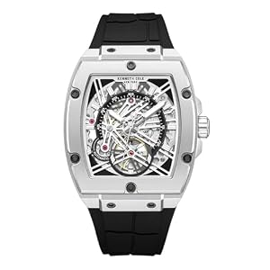Kenneth Cole Skeleton Automatic Silicone Watch KCWGZ0067803
