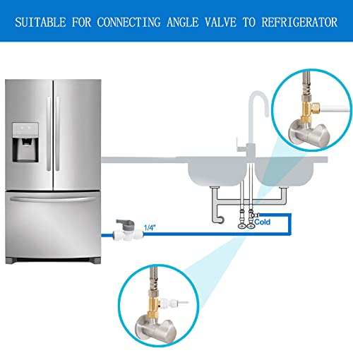 Kit de línea de agua para fabricadora de hielo con conector rápido miniatura 6
