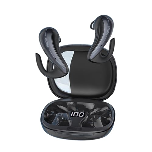 MINISO X8 Translator Earbuds OWS Wireless Bluetooth Earphones Support 150 Languages AI Translation Earbuds Real Time Open-Ear Design for Playing Music Phone Calls Headphones & Meeting Summary -Black