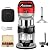 Avid Power 6.5-Amp 1.25 HP Compact Router with Fixed Base, 5 Trim Router Bits, Variable Speed, Edge Guide, Roller Guide and Dust Hood, Avid Power