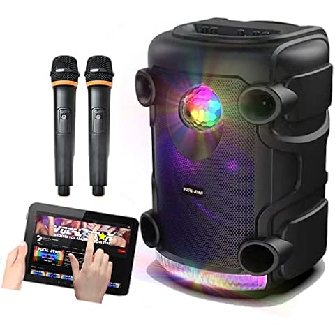 Vocal-Star Portable Karaoke Machine With Party Light Effects Cover