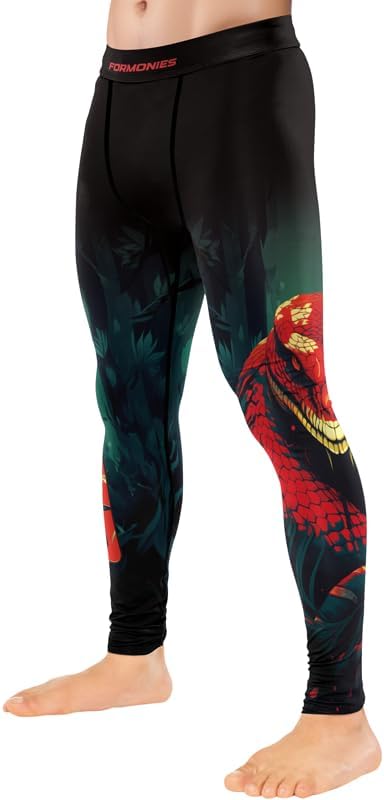 Predators Jiu Jitsu Compression Spats Men's Legging for Sports MMA BJJ Workout Wrestling