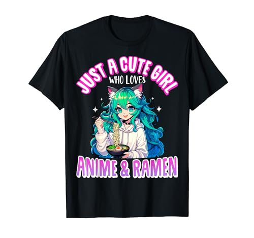 Just A Cute Girl Who Loves Anime And Ramen Bowl Camiseta