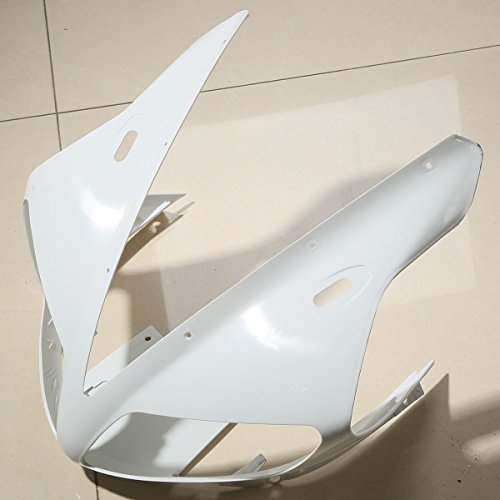 Xfmt Motorcycle White Unpainted Abs Plastic Fairing Cowl Bodywork Set Compatible With Yamaha Yzf R1 Yzf-R1 2002 2003 #TOP5