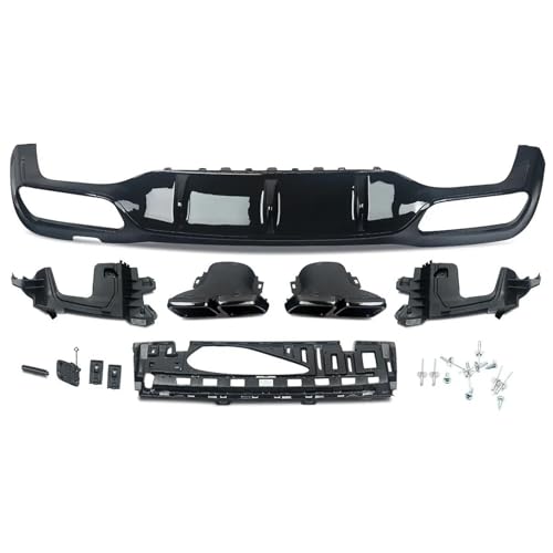 Embouts d'échappement W213 Mercedes AMG avec diffuseur arrière carbone style E63