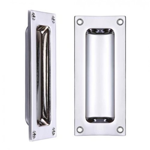 Zoo Hardware Polished Chrome Fulton & Bray Flush Pull Handle - 102Mm