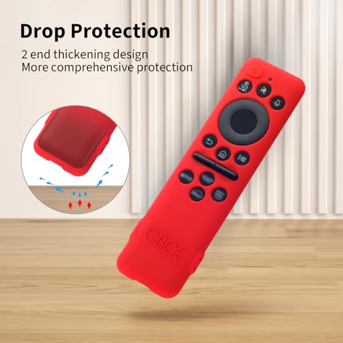 Image of OBOE Silicone TV Remote Cover for Samsung Smart TV Remote TM2360 E, J-Dark Grey