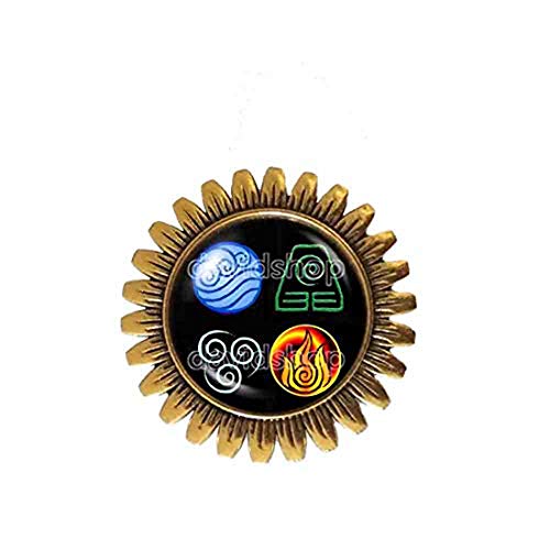 Fashion Jewelry Water Tribe Earth Kingdom Air Nomads Art Symbol Avatar The Last Airbender Brooch Badge Pin Legend of Korra Cosplay Charm