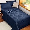CozyLux Twin Comforter Set with Sheets Navy Blue - 5 Pieces Bed in a Bag Twin, All Season Bed Set for Girls and Boys, Bedding Set with Down Alternative Comforter, Sheets, Pillowcase & Sham #4