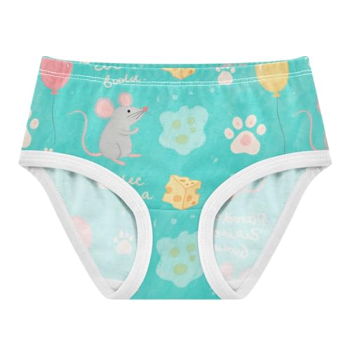 GuoChe Triangle Panties Daily Wear Panties Comfort Underwear for Baby Girls in Sizes 2T,3T, 4T, 5T, 6Y and 8Y