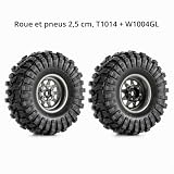 Injora jantes beadlock et pneus 62 mm pour crawler 1/24 photo 2