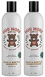 Hug More Gentle Baby Shampoo & Conditioner – Unscented Pack of 2 – Tear-Free, Hypoallergenic – 8 Ounce