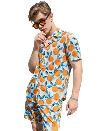 Image of GRECIILOOKS Co-ord Set for Men - T-Shirt & Shorts Nightwear Set | Summer Loungewear, Beachwear & Night Suit for Daily Comfort