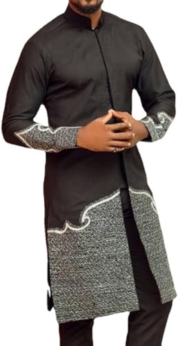 Costume formel dashiki en textile premium avec finitions artisanales