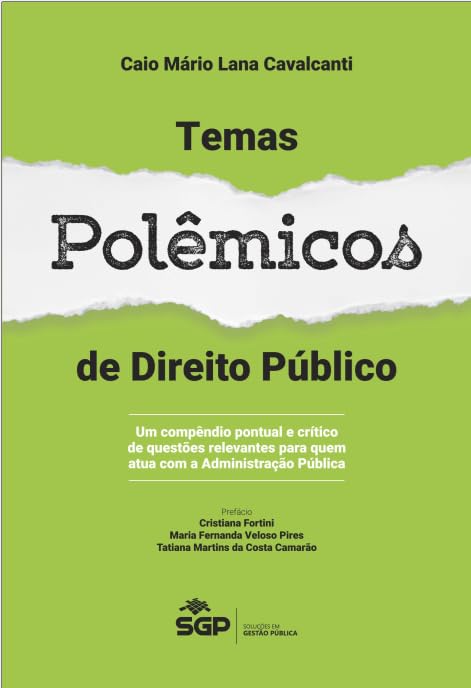 Capa de Temas Polêmicos de Direito Público Compêndio de Questões Relevantes para a Administração Pública