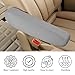 Wogomz 2PCS Car Front Seat Armrest Covers, Elastic Cloth Fabric Auto Front Seat Armrest Cover Replacement, Universal Vehicle Seat Armrest Protectors, Car SUV Truck Accessories (Gray)