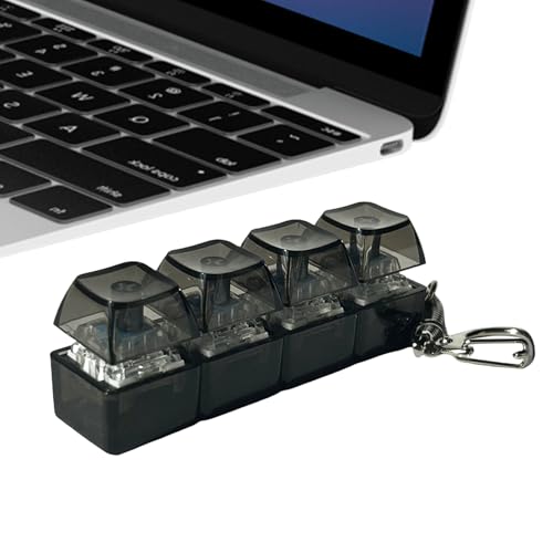 Teclado Juguete Anti-Estrés - Llavero Sensorial Portátil | Llavero de Teclado con Luz | para Uso En El Hogar La Escuela La Oficina El Aire Libre Y Los Viajes